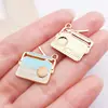 Aleación de Goteo de Aceite Accesorios para Instrumentos Musicales Piano Guitarra Llavero Pulsera Collar Colgante Hecho a Mano DIY