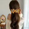 Pinza de Satín de Gama Alta para Cabello, Pinza Versátil de Color Sólido Simple Estilo Francés, Pinza de Tiburón Grande para Peinados Recogidos