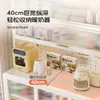 Gabinete de almacenamiento para cocina, aparador de acero con panel de roca, mesa multifuncional para alimentar bebés, gabinete de almacenamiento para microondas, armario de almacenamiento