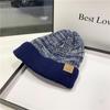 Sombrero para Hombre con Letra Pic con Forro Polar Engrosado Invierno a Prueba de Frío Cálido Sombrero Japonés Protección para las Orejas Sombrero de Punto Sombrero de Lana para Mujer
