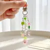 Colgante de corazón de uva fresca estilo coreano inspirado en Instagram, llavero de cereza verde menta, regalo de decoración para mochila de estudiante