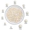 AB cor semicírculo fundo plano imitação de pérola de plástico meia face pérola diy telefone móvel nail art patch decoração