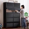 Estante Multifuncional de Chão Armário Simples para Armazenamento Doméstico Sala de Estar Prateleira de Armazenamento Multicamadas Estante de Livros Armário de Armazenamento Armário de Armazenamento