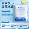 Bolsa de Hielo Autoabsorbente Espesa, No Necesita Añadir Agua, para Entrega de Alimentos, Congelación, Conservación de Alimentos Frescos, Bolsa Refrigerante Reutilizable