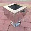 Tolva de Alimentación para Máquina de Moldeo por Inyección Alimentador de Succión Tolva de Acero Inoxidable de 50 KG Tolva de Transición Tolva para Extrusora Tolva de Descarga de 25 KG