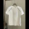 Camiseta Masculina Casual para Esportes ao Ar Livre de Verão, Fina, Absorvente de Suor, Gola Redonda, Manga Curta, Pele Amigável, Secagem Rápida
