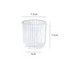 Taza de Vidrio Grueso para Velas al por Mayor Adorno Transparente Tira Vertical Taza de Vidrio con Fondo Grueso Adorno de Aromaterapia para Dormitorio
