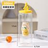 Novo Copo de Vidro para Água com Canudo Macaron para Meninas Borossilicato Alto Copo de Alto Valor Copo para Café da Manhã com Leite Suco Chá com Leite