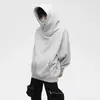 Sudadera con capucha funcional estilo americano de cobertura facial completa con cuello alto para hombre, Ropa ninja de alta calle de moda