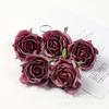 Flores Artificiais de Rosa para Uso em Casamento, Cabeças de Flores Realistas de Alta Qualidade, Decoração de Caixa de Presente, Flores Artificiais, Materiais de Artesanato com Flores Artificiais