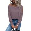 Moda Estrangeira Europeia e Americana Primavera e Inverno 2023 Amazon Wish Nova Roupa Feminina Cor Sólida Elegante Manga Bufante Botão no Punho Camiseta
