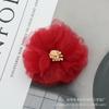 Flor de Chifón DIY Flor de Estambre Flor para Zapatos y Sombreros Broche de Flor Pinza para el Cabello Accesorios para Ropa Joyería Personalizada de Moda