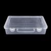 Caja de almacenamiento transparente portátil completamente vacía Caja de embalaje abatible para juguetes de rompecabezas Lego Caja de acabado para herramientas de ferretería