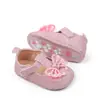 Novos Sapatos de Princesa 0-1 Ano Pó de Glitter Solado de Borracha Sapatos de Princesa Sapatos Antiderrapantes para Interior Moda Menina Bebê Sapatos para Criança Pequena