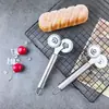Cortador de Pizza de Acero Inoxidable de Doble Rueda para el Hogar Cuchillo para Pizza Cuchillo de Encaje Cuchillo de Rueda Multiusos Superficie de Corte
