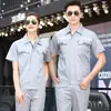 Conjunto de Ropa de Trabajo Antiestática de Verano, Manga Corta, Taller de Fábrica, Electricista de Propiedad, Trabajador de Mantenimiento, Ropa de Protección Laboral, Algodón Delgado