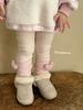 Sudadera de Lana de Cordero para Niña con Rulos Grandes y Pequeños, Invierno 25, Sudadera con Capucha Engrosada de Dibujos Animados con Forro Polar para Niña con Leggings