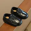 Zapatos de Cuero Retro Británicos para Niños con Suelas Suaves, Nuevos Mocasines Casuales de Otoño para Niños, Zapatos Individuales para Niños Pequeños