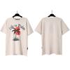 Versión correcta PALM camiseta de manga corta con estampado de letras de ángeles de oso decapitado para hombre y mujer, manga corta de verano