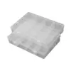 Caja Transparente de Plástico PP con 12 Compartimentos para Cuentas de Juguete, Empaque DIY, Cosméticos, Arte de Uñas, Cuentas, Caja de Almacenamiento para Ferretería