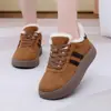 Novos Sapatos de Algodão Femininos de Inverno Atacado Clássico Versátil Antiderrapante Resistente ao Desgaste Solado Macio Confortável Forro de Lã Engrossado Quente Sapatos Femininos