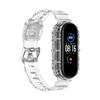 Para Xiaomi 5/6 Pulsera Correa Transparente Mi mi6 Glaciar Integrada Transparente Deportiva Pulsera Xiaomi 3/4 Correa