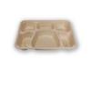 Embalagens descartáveis atacado caixa de almoço descartável personalizada caixa de almoço de polpa biodegradável caixa de embalagem para viagem caixa de almoço
