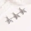 Serie Marina de Nicho Transfronteriza Collar Colgante de Concha Estrella de Mar Caracola Joyería de Cobre Versátil para Mujer Accesorios Colgante