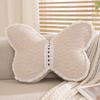 Almohada Grande de Mariposa de Felpa Chenille Teñida en Hilo Transfronteriza Empalme de Color Sólido Cojín Suave Almohada Decorativa para Sofá Venta al por Mayor