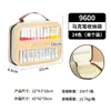 Bolsa de Armazenamento para Canetas Marcadoras de Várias Especificações, Multifuncional, Várias Especificações, Superfície em Couro PU, Páginas Internas Removíveis, À Prova d'Água, Bolsa de Pano Conveniente