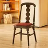 Silla de Comedor Francesa Retro de Madera Maciza Silla Individual con Respaldo para el Hogar Americano Silla Casual de Diseñador Vintage con Sensación de Alta Gama