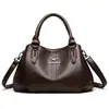 2026 Bolso Transfronterizo para Mujer Simple Moda de Mediana Edad Gran Capacidad Bolso de Hombro Cruzado de Mano Bolso Retro para Mamá