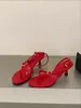 Edición Piel de Oveja~Estilo Coreano 2026 Verano Nuevas Chanclas de Moda para Mujer Calzado de Exterior Punta Redonda Correas Delgadas Tacones Delgados Sandalias