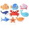 Fornecimento exclusivo transfronteiriço de tampas de caneta de animais marinhos de borracha macia de PVC, protetores de ponta de caneta de material escolar para estudantes com figura 3D personalizável
