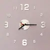 Reloj de Pared 3D Creativo y Simple Adhesivo de Pared Acrílico Reloj DIY Sin Perforar Decoración para el Hogar Reloj de Pared Sin Clavos