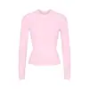 Camiseta de Manga Comprida Camiseta Feminina de Manga Comprida Modeladora de Corpo Gola Redonda Justa Camada Base Feita Sob Medida