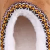 Novas Pantufas de Algodão para Casa em Camurça Sintética 2025, Estilo Étnico Fashionable, Sola Grossa Antiderrapante, Pantufas de Algodão Quentes
