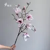 Venta Directa de Fábrica de Flores de Magnolia Artificiales Multicabezal, Arte Floral para Decoración del Hogar, Accesorios para Bodas, Fotografía, Nuevo Estilo Chino