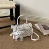 Estilo Coreano Lunares Bolso de Mano Pequeño Cuadrado Cruzado para Mujer para el Trabajo Popular Este Año 2026 PU Nueva Moda Exquisito