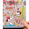 Adesivos fofos do Snoopy de desenho animado, materiais DIY para diário, para celulares, tablets, garrafas de água, cartões traseiros decorativos, à prova d'água