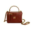 Bolso acolchado con cadena estilo coreano inspirado en Chanel para mujer, nuevo bolso de hombro y cruzado de moda de nicho para desplazamientos diarios para niños
