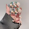 Un Toque de Azul~Nuevo Pasador de Borla Floral Estilo Chino para Mujer 2026 Nuevo Clip para Flequillo Lateral Accesorio para el Cabello Estilo Antiguo Hanfu