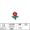 Etiqueta de bordado por computadora, etiqueta de tela con rosas, estilo popular europeo y americano, pegatinas de parche DIY para zapatos y sombreros, accesorios de ropa, pegatinas de tela bordadas