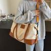 Bolso de mano simple de moda bolso de viaje 2024 nuevo bolso grande para equipaje de mano bolso de hombro para el día a día bolso de mano de contraste