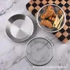Bandeja de Filtro de Óleo de Aço Inoxidável Grelha de Filtro de Óleo de Cozinha com Orelhas para Pendurar Bandeja Drenante para Lanches Fritos e Churrasco Grade para Cozinhar no Vapor