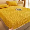 Tafetán Coral Terciopelo Cama Sábanas Leche Terciopelo Invierno Forrado de Lana Franela Invierno Protectora Funda Pieza Única Juego de Tres Piezas Cama Sábanas