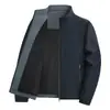 Chaqueta Retro OLA con Cuello Alto Transfronteriza, Nuevo Abrigo de Moda Otoñal para Hombre, Top Sencillo de Moda Casual Holgado
