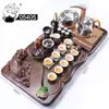 Bandeja de té para el hogar Mesa de té de madera Juego de Mar de Té grande de una sola pieza cuatro en uno soporte para estufa eléctrica automática generación