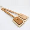 Cepillo de baño de mango largo Luffa, reemplazable, desmontable, de madera, para baño, para frotar la espalda, artefacto de baño.