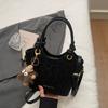 Bolsa Pequena Casual para Mulheres 2025 Outono Nova Moda Bolsa de Mão Estilo Balde para o Dia a Dia Bolsa Transversal Estilo Estrangeiro
